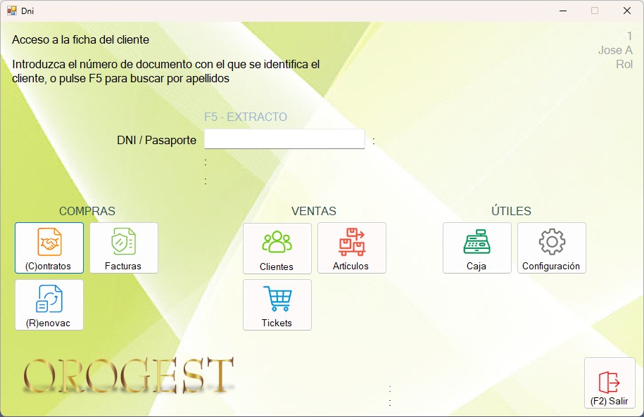 Soporte para webcam adaptado a su uso con el programa Orogest